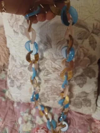 Collana bigiotteria maglie colorate