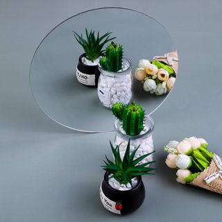 9 pezzi di specchi adesivi per parete, 4 dimensioni