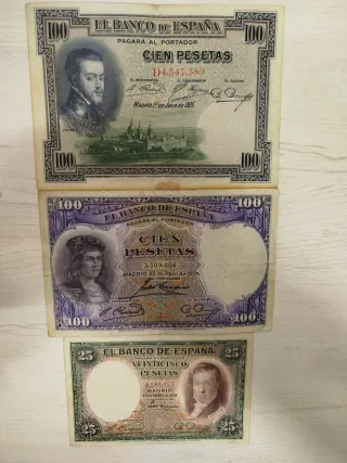 3 Banconote Banco de España