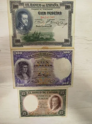 3 Banconote Banco de España