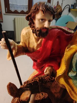 Sacra Famiglia con asinello