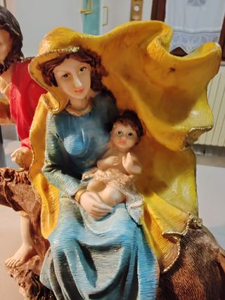 Sacra Famiglia con asinello