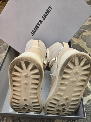 Stivaletto Janet&Janet Donna Beige/Oro Tg 39