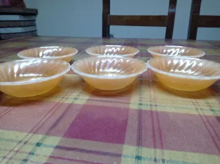 Set 6 ciotole Arcopal arancio brillante