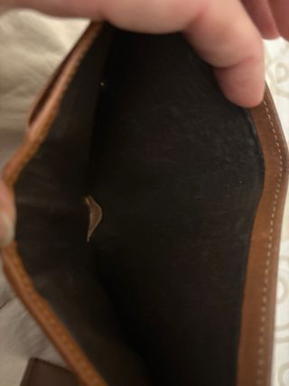 Portafogli Pollini monogram nero e cuoio