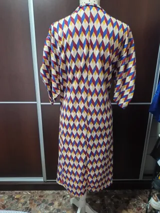 Vestido Zara estampado rombos