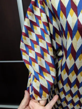 Vestido Zara estampado rombos