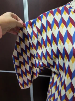 Vestido Zara estampado rombos