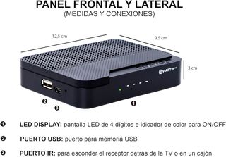 Qviart OG3WS Receptor SATÉLITE Linux TV por IP Sta