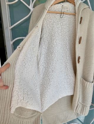 Trenca/Chaqueta Invierno Borreguito Beige Zara