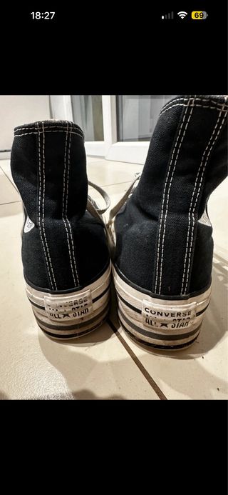 Converse Platform Alte Nere
