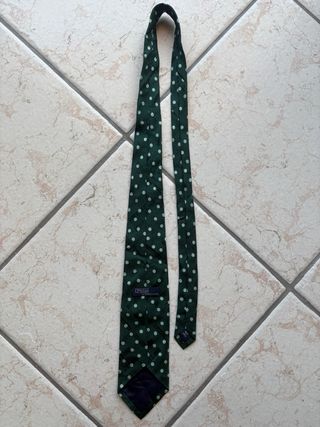Cravatta Ralph Lauren verde pois