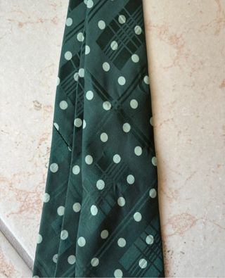 Cravatta Ralph Lauren verde pois