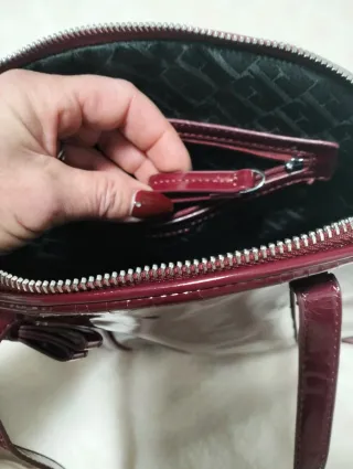 Borsetta donna vernice bordeaux