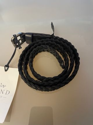 Cintura intrecciata in pelle da donna