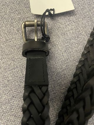 Cintura intrecciata in pelle da donna