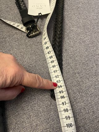 Cintura intrecciata in pelle da donna