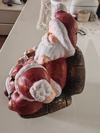 Babbo Natale con bambino decorazione