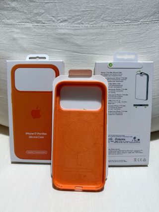 Cover iPhone 17 Pro Max Silicone Arancione
