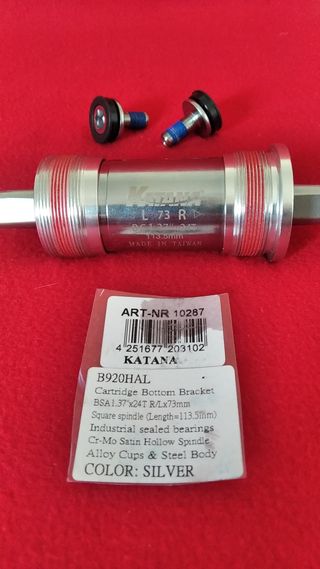 Eje Pedalier 73-113 Cuadradillo Katana Tipo "XT"