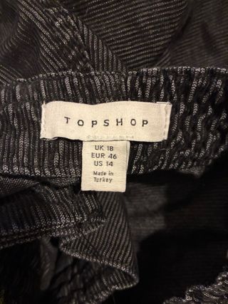 Calças cargo pretas Topshop novas com etiqueta