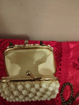 Portamonete vintage francese perline