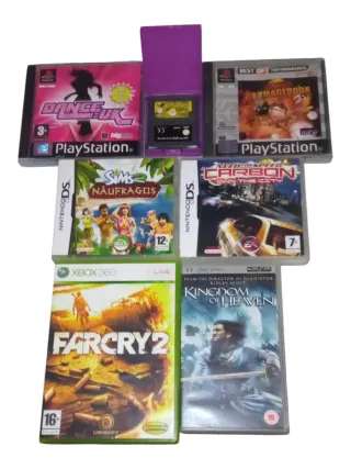 Lote 8 Videojuegos PS, DS, PSP, Xbox 360