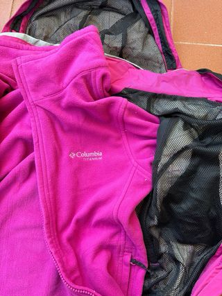 Giubbino Columbia Donna S Rosa Pile