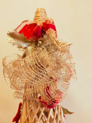 Albero di Natale in Vimini Decorato