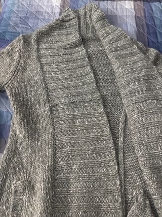 Cappotto lungo in lana mélange grigio