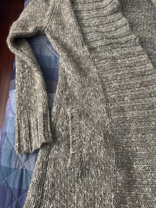 Cappotto lungo in lana mélange grigio