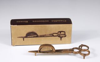 Forbice spegnicandele ottone anni ’50 – Svezia MCM