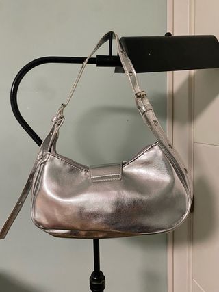 Bolso de hombro SHEIN plateado