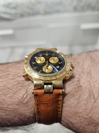 Reloj Festina Cronógrafo 6267 Dorado y Azul