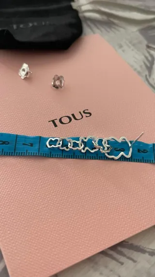 Pendientes Tous Oso Plata