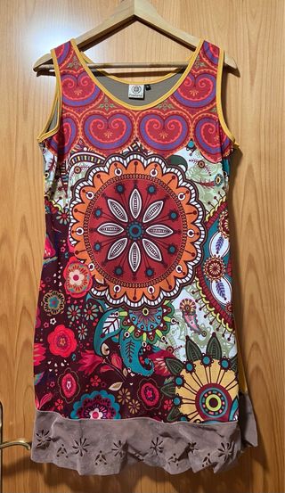 Vestido estampado étnico