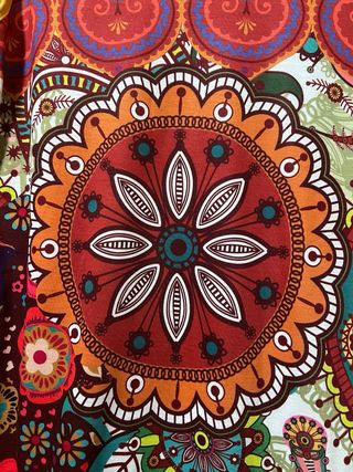 Vestido estampado étnico