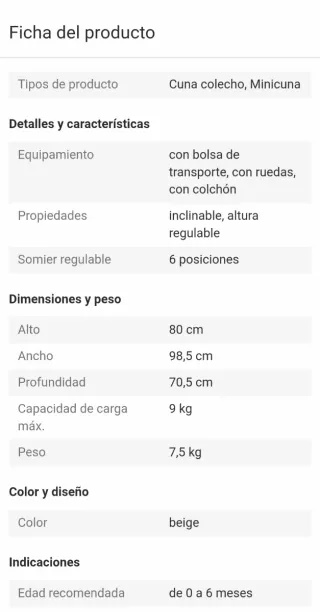 Minicuna Colecho Chicco