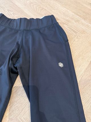 Mallas Asics Mujer Talla XS Negro y Turquesa