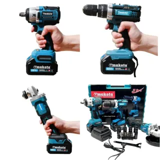 Kit 3in1 Trapano, Smerigliatrice, Avvitatore