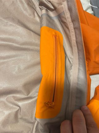 Chaqueta Alpinismo Impermeable Simond Naranja