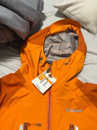 Chaqueta Alpinismo Impermeable Simond Naranja