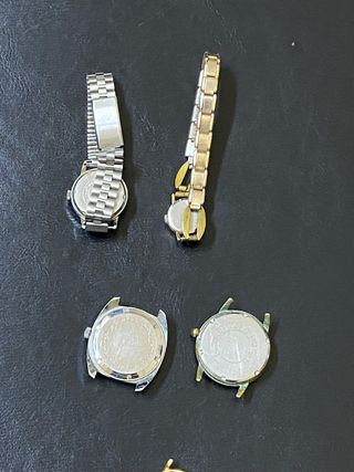 Set 5 orologi vintage svizzeri non funzionanti