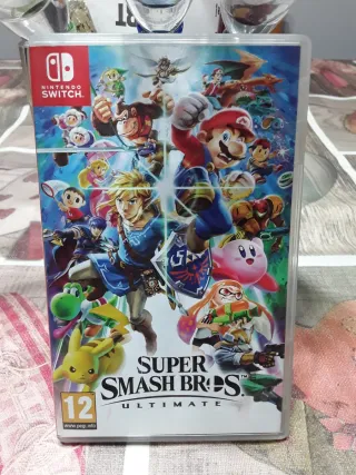 Scatola e copertina Super Smash Bros senza gioco