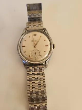 Reloj Certina Plata y Blanco