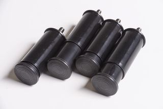 IPEA Set di 4 Gambe Regolabili per Mobili, Cucina e Soggiorno, Nero