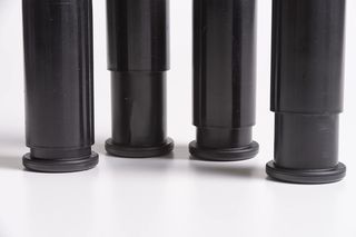 IPEA Set di 4 Gambe Regolabili per Mobili, Cucina e Soggiorno, Nero