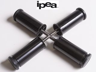 IPEA Set di 4 Gambe Regolabili per Mobili, Cucina e Soggiorno, Nero