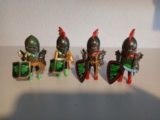 Playmobil Guerreros Dragón Verde (4 Figuras)