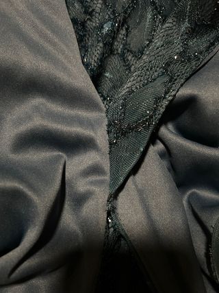 Vestido largo fiesta verde azulado